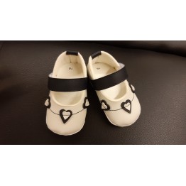 Scarpe bimba ecopelle bianco blu